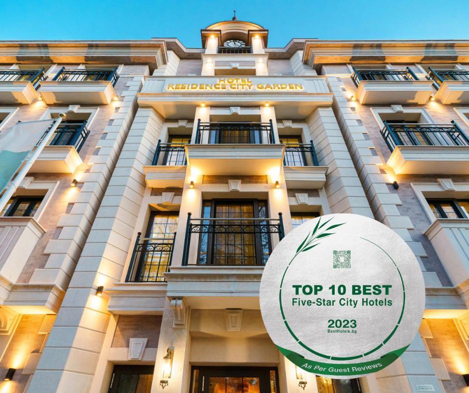 Residence City Garden - Certificate Of Excellence 3Rd Place In Top 10 Best Five-Stars City Hotels For 2023 Awarded By Htif Plowdiw Exterior foto